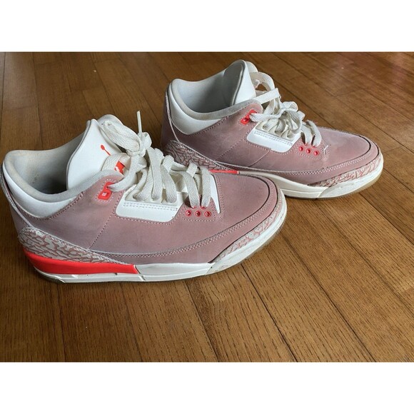 Air Jordan 3 Women's Sneakers Retro Rust Soft Pink, Size 7W/5.5M, CK9246-600 - Picture 2 of 10